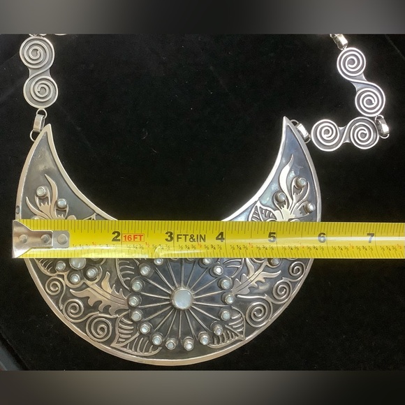 Stunning Sterling Silver Necklace. Handcrafted in Mexican *950* Silver! - Picture 10 of 10
